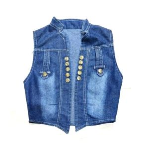 Sleeveless Ladies Denim Jacket