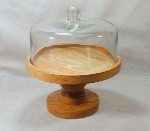 Round Decorative Wooden Cake Stand