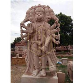 Marble Punchmukhi Hanuman Ji Statue