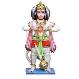 Veer Hanuman With Ram Laxman Statue