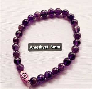 6mm Amethyst Bracelet