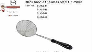 Stainless Steel Black Handle Skimmer
