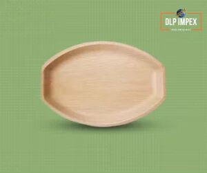 14x10 Inch Oval Areca Palm Leaf Tray