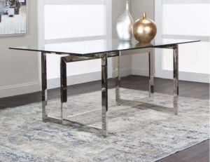 Stainless Steel Dining Table Set, Width : 36 Inches