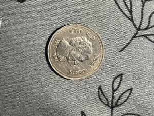 5 rupee Indira Gandhi print coin of year(1917-1984)