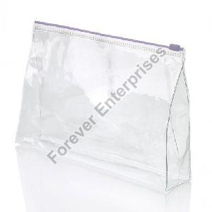 Plain PVC Zipper Bag, Color : Transparent