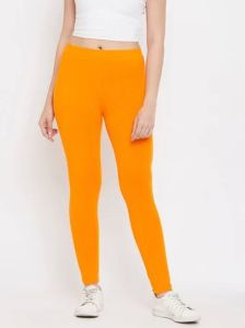 Ladies Cotton Lycra Orange Legging