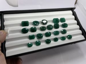 zambian natural loose emeralds