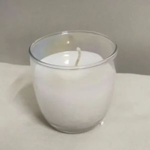 Plain Transparent Glass Candle Holder
