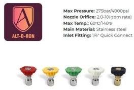 Alt-D-Ron Steel Pressure Washer Nozzles