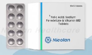 Folic Acid, Sodium Feredetate and Vitamin B12 tablet