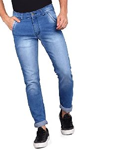 Mens Slim Fit Jeans, Pattern : Plain, Color : Blue at Rs 450 / Piece in  Delhi