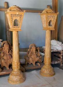 Sandstone Lamp Pillar