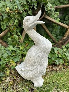 Marble Modern Art Duck Sculpture
