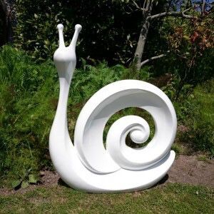 Marble Modern Art Snail Sculpture
