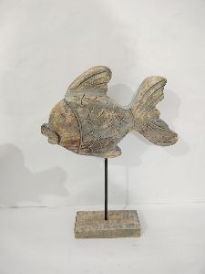 Wooden Fish Showpiece
