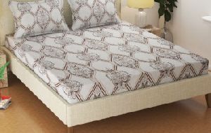 Double bed Glace Cotton Bed sheet