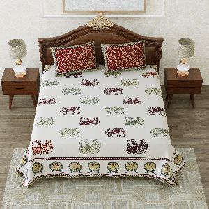 Double Bedsheet For Double Bed Jaipuri Bedsheet