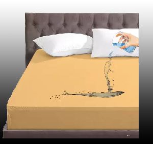 waterproof beige mattress protector