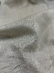 Muga Silk Golden Pinstripe Fabric