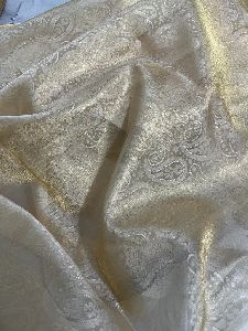 Tissue Silk Jamawar Tanchoi Fabric