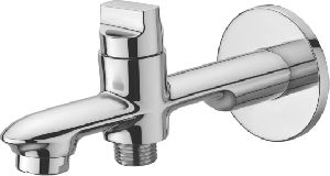 Bath Tub Spout With Button Attachment For Telephone Shower