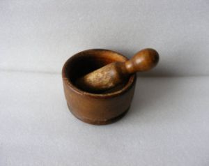 Wooden Acacia Mortar Pestle