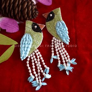 Beaded Sparrow Earrings