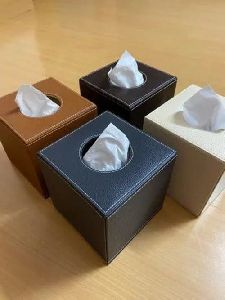 Leather Tissue Box