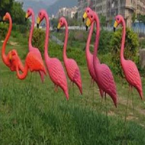 Fiber Flamingo Bird  Statue