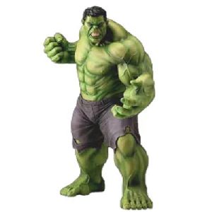 Green Fiberglass Hulk Statue
