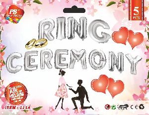 Ring Ceremony Foil Balloon