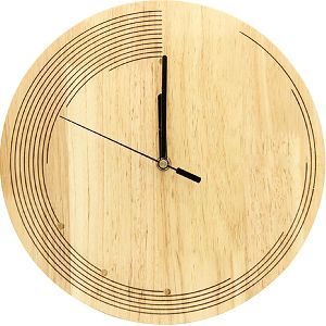 custom shape mdf wooden wall clock