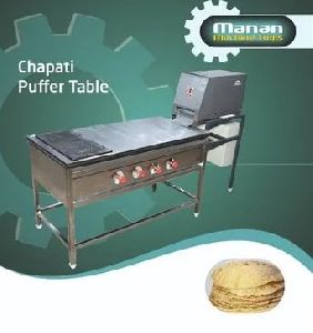 Stainless Steel Chapati Puffer Table