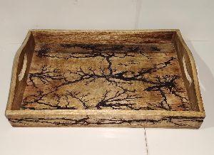 Carved Mango Wood Tray