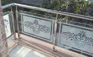 Stainless Steel Balcony Glass Railing, Grade : SS304