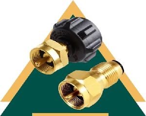 Brass Gas Refill Adaptor