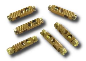 Brass Knurled Ceiling Rose Connectors