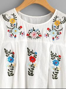 Full Sleeve Designer Cotton Tops, Pattern : Printed, Occasion