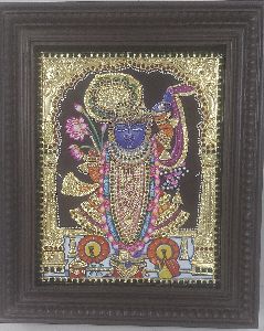 SHRINATHJI TANJORE PAINTING 15 X 12 INCH