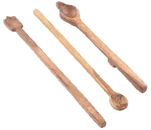 wooden hawan spoon