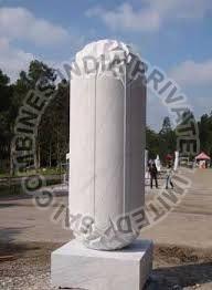 ROUND EDGES MARBLE STONE FIELD ABSTRACT SCULPTURE