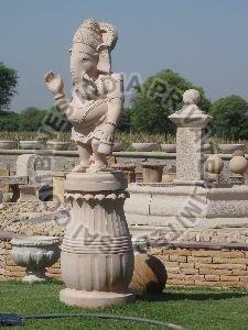 STATND MARBLE STONE GANESH JI STATUE