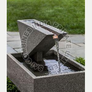 TRIANGLE MARBLE STONE WATER FOUNTAIN