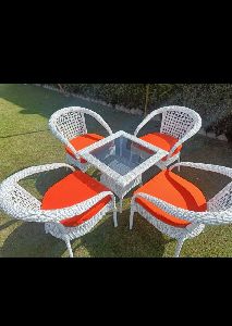 Rattan Table Chair Set