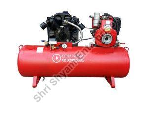 Columbia Piston Air Compressor, Power Source : Diesel