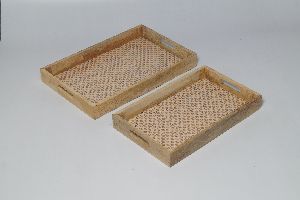 EI-0825 Wooden Tray Set