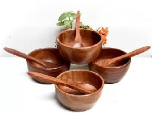 wooden serving bowl