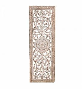 wooden wall panel in Antique White finish