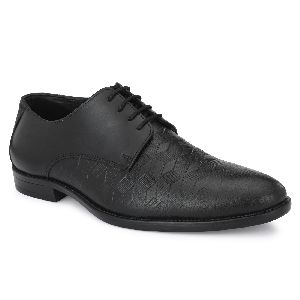Genuine Leather Black Slip On Shoes